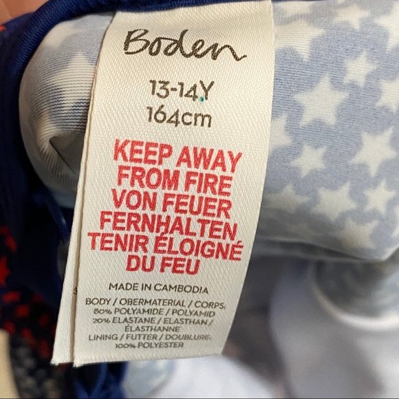 NEW Boden | Girls Navy Star Bathing Suite Size 164 - Picture 5 of 5
